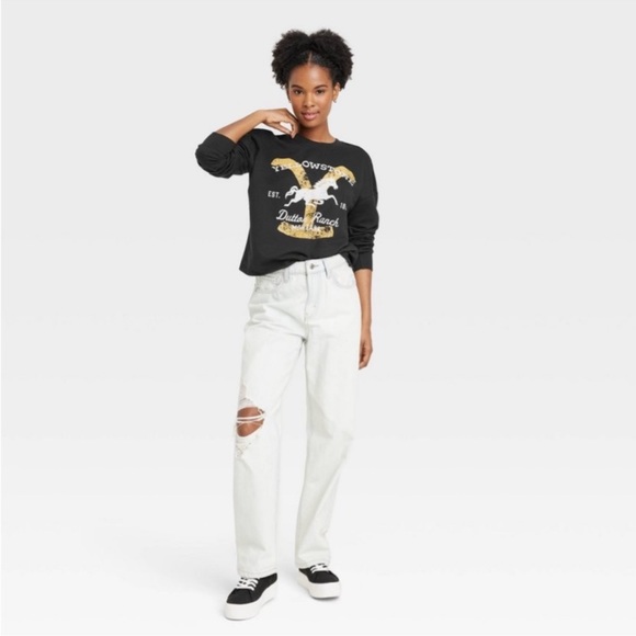 2/$20   Yellowstone Dutton Ranch Graphic Sweatshirt - Black - Picture 4 of 7